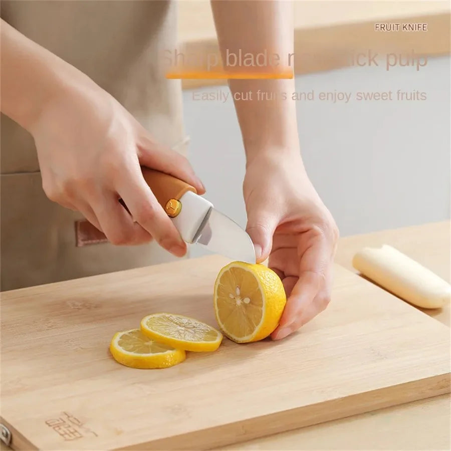 2-in-1 Ceramic  Peeler & Knife With Safety Cover