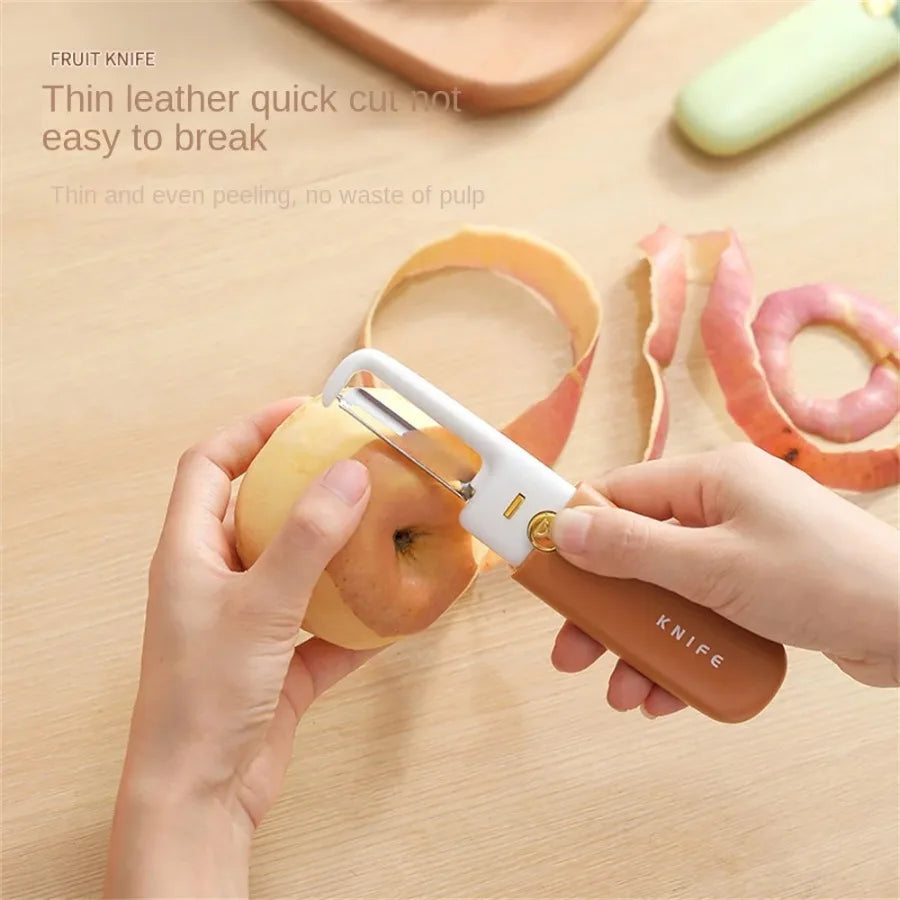 2-in-1 Ceramic  Peeler & Knife With Safety Cover